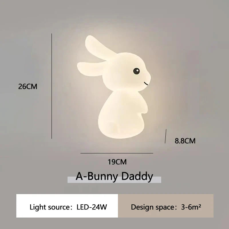 RabbitGlow Lampe - Legende LED Børne Væglampe