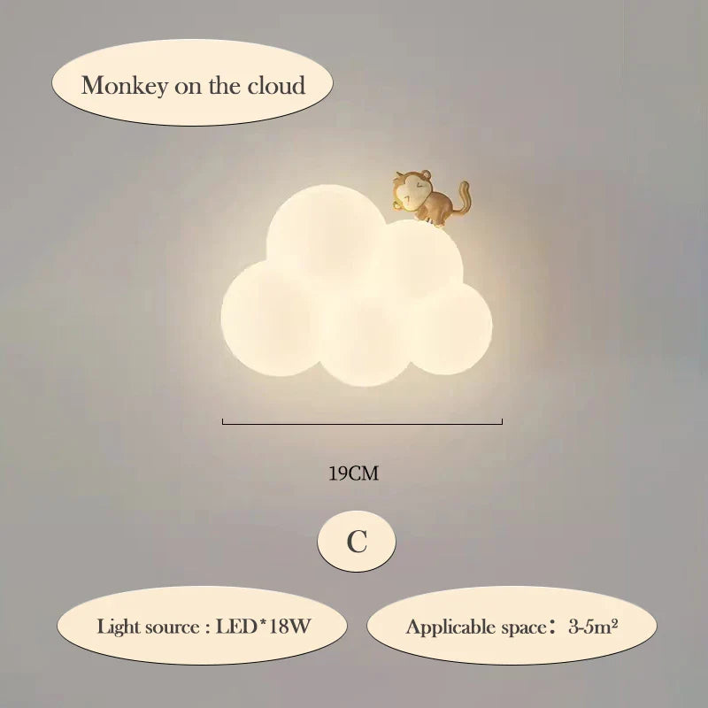 CloudLight – Moderne LED væglampe til børn