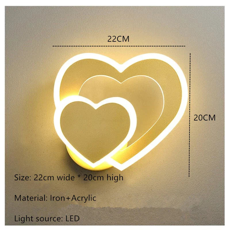 HeartGlow væglampe - Moderne LED-belysning
