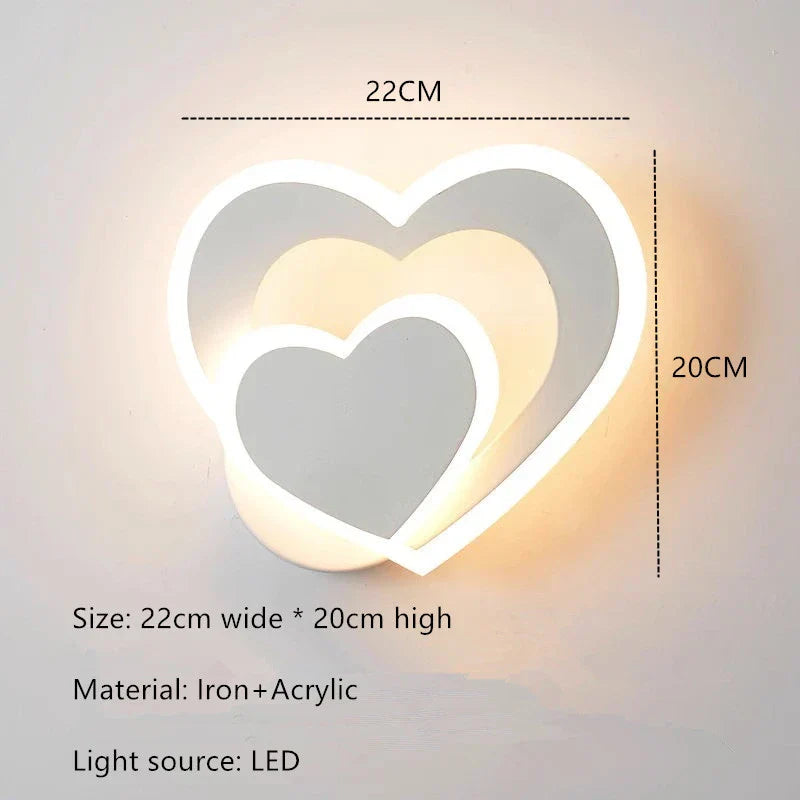 HeartGlow væglampe - Moderne LED-belysning