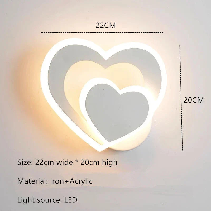 HeartGlow væglampe - Moderne LED-belysning