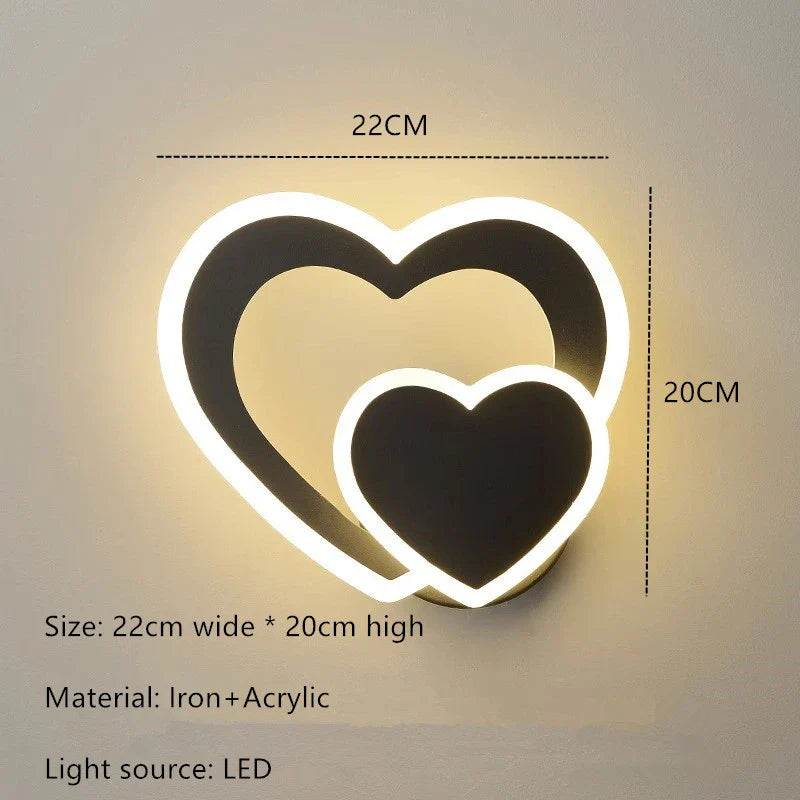 HeartGlow væglampe - Moderne LED-belysning