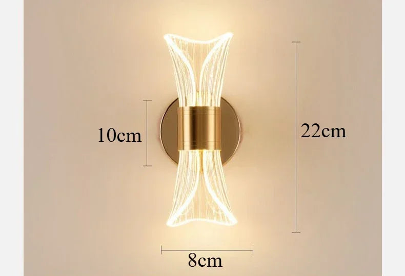 GlowCurve – Elegant LED væglampe til sove- og stuen