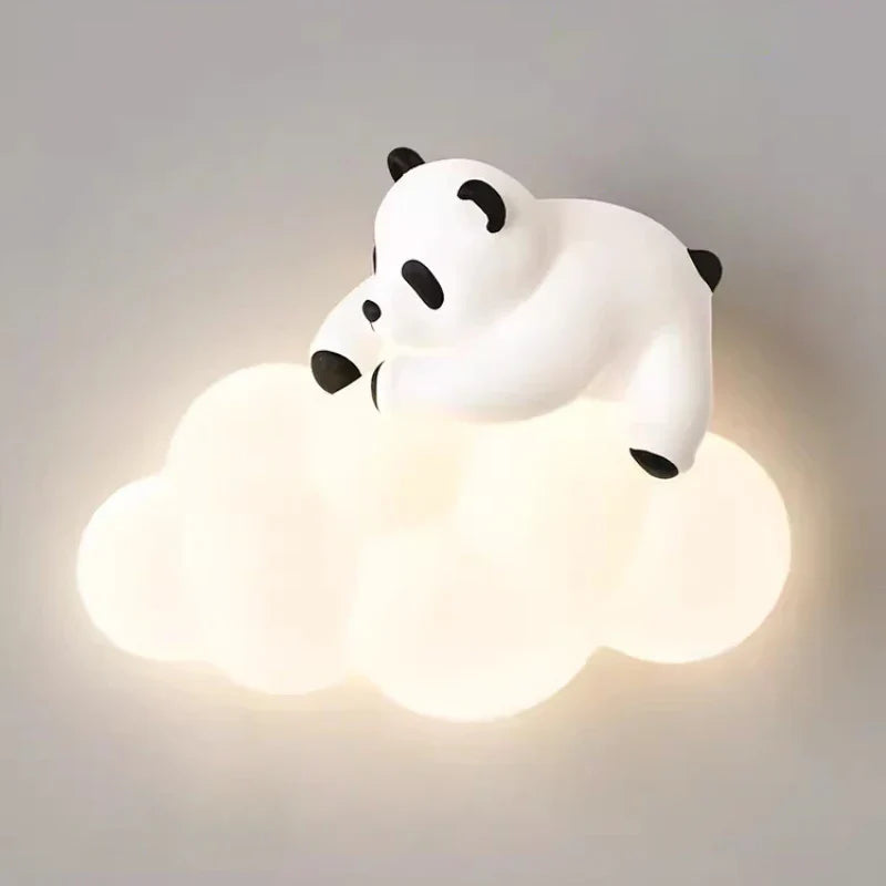 PandaGlow Lamp - Bedårende LED Væglys til Børn