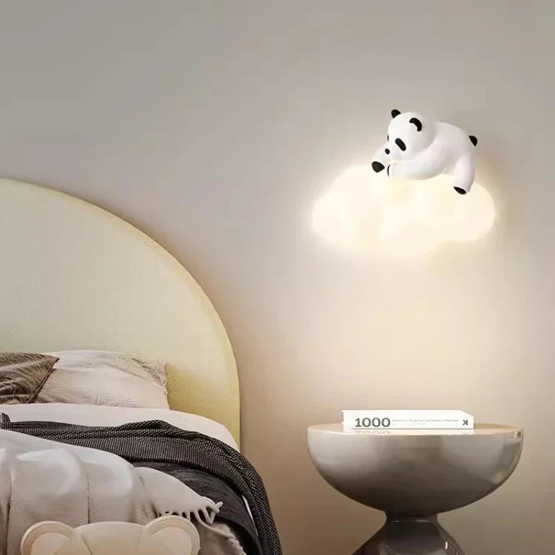 PandaGlow Lamp - Bedårende LED Væglys til Børn
