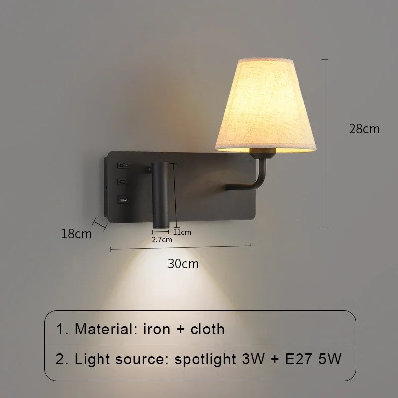 LuminoWall - Minimalistisk USB-væglampe med læsevarsler