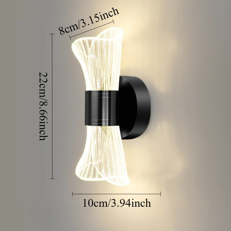 GlowCurve – Elegant LED væglampe til sove- og stuen