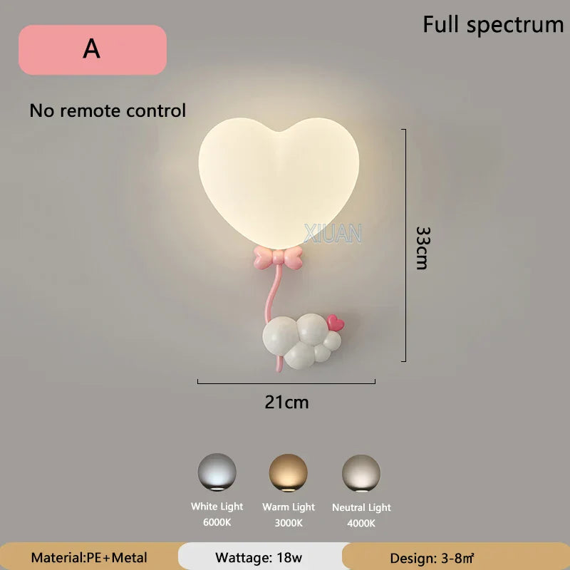 LoveLicht - Rosa Sky LED Natlampe