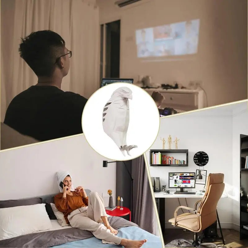 OwlLight - 3D Ugle Væglampe til Soveværelse