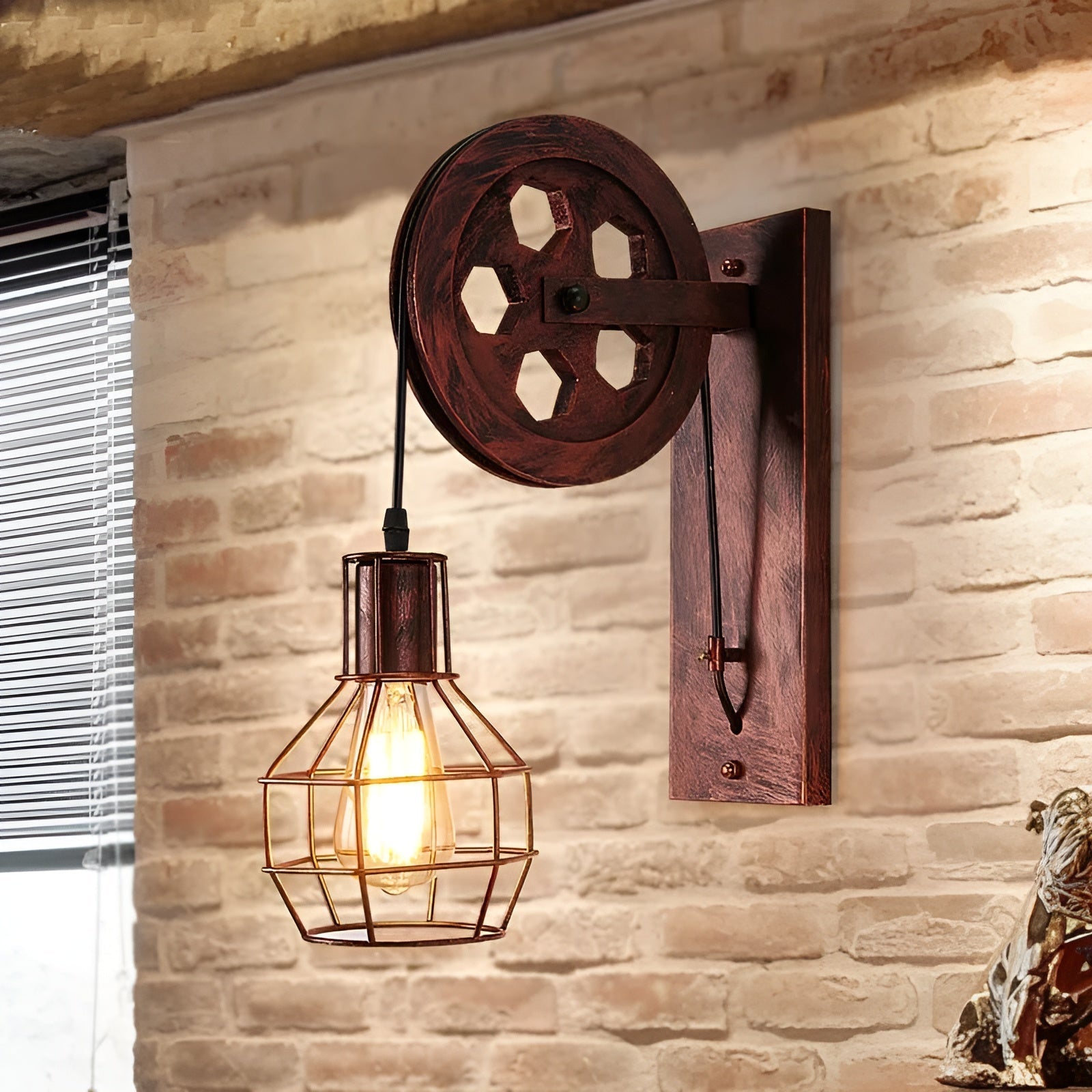 LumenLux væglampe - Elegant industriel vintage LED-belysning