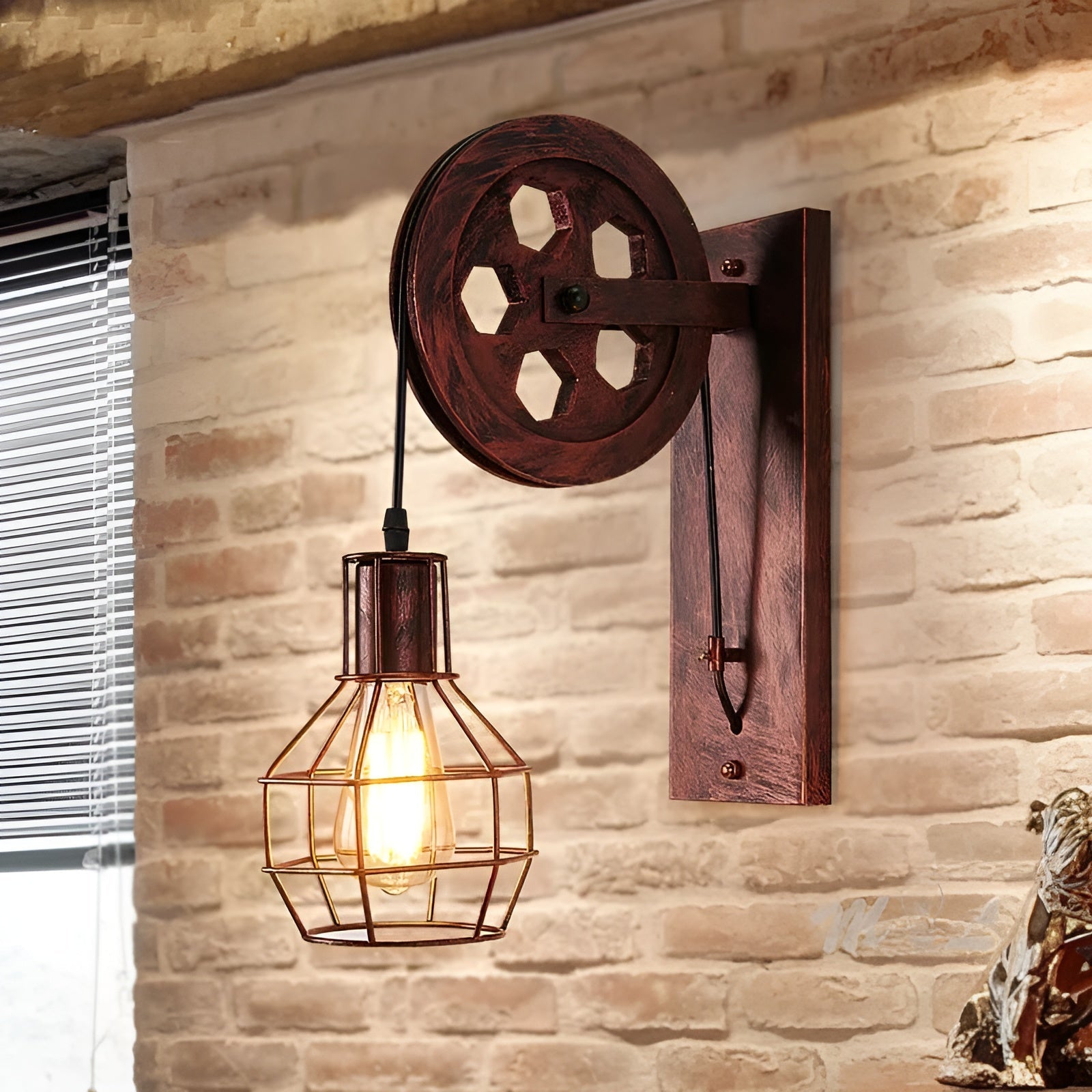 LumenLux væglampe - Elegant industriel vintage LED-belysning