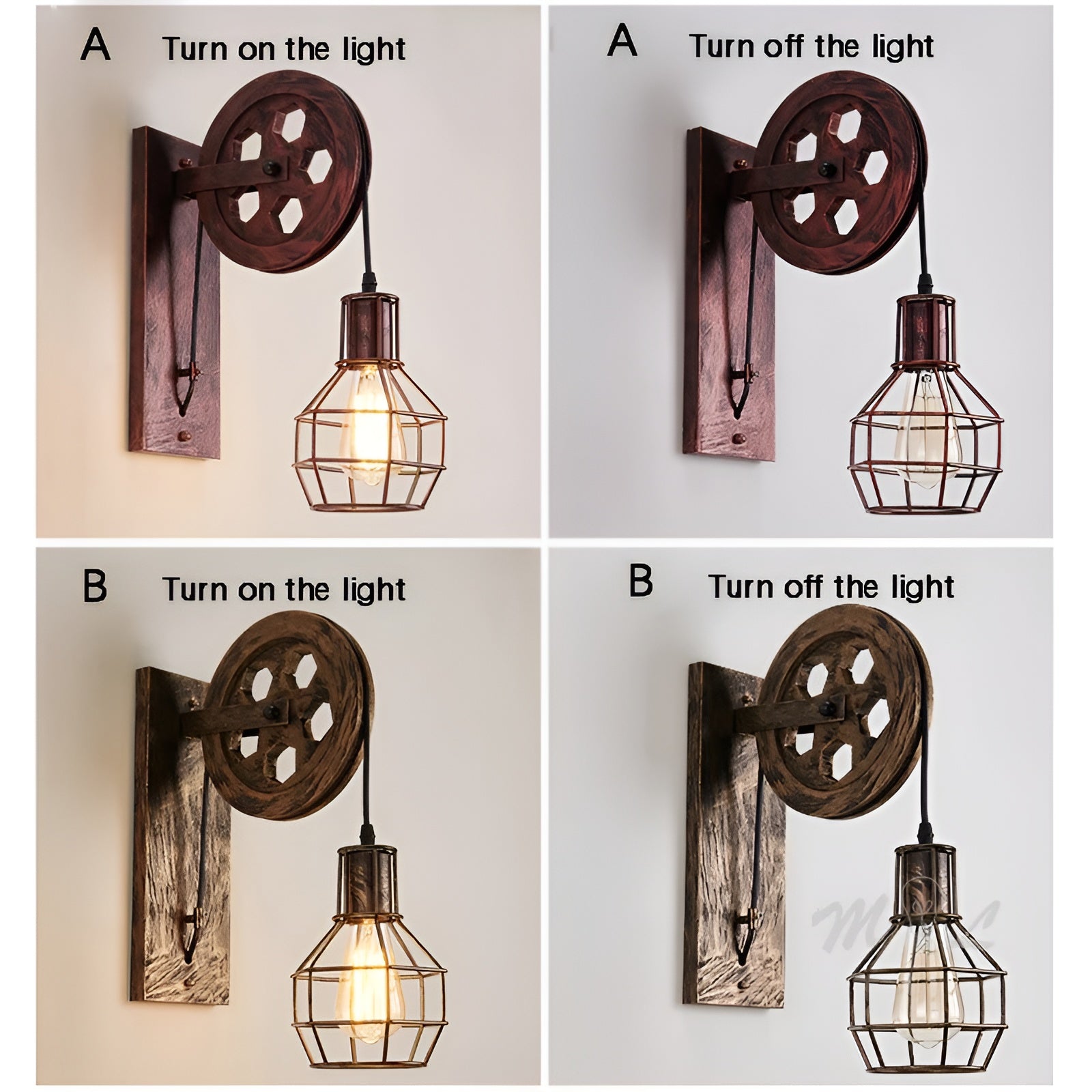 LumenLux væglampe - Elegant industriel vintage LED-belysning