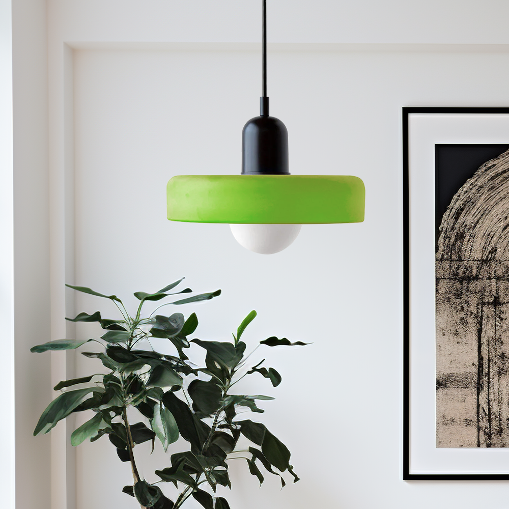 Colourful Pendant Lamp in Bauhaus Style - StiloGlas