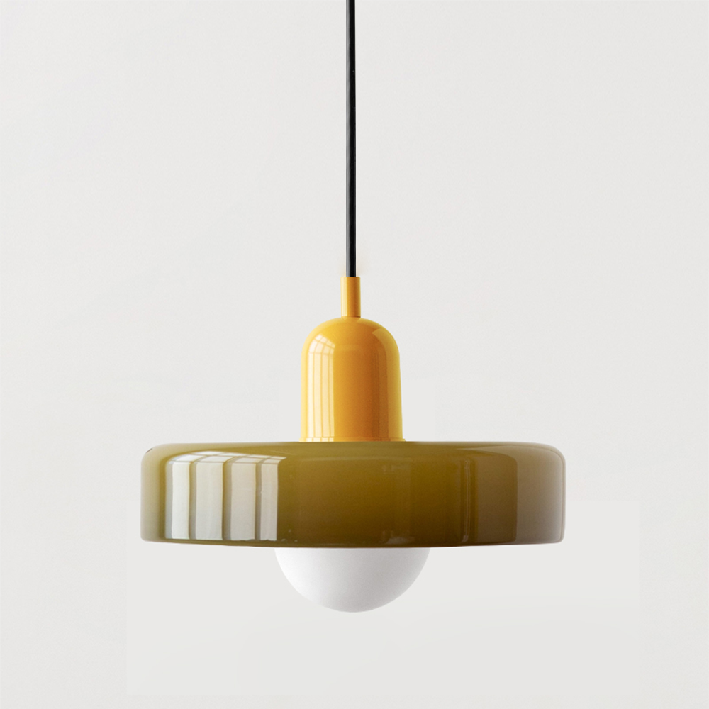 Colourful Pendant Lamp in Bauhaus Style - StiloGlas