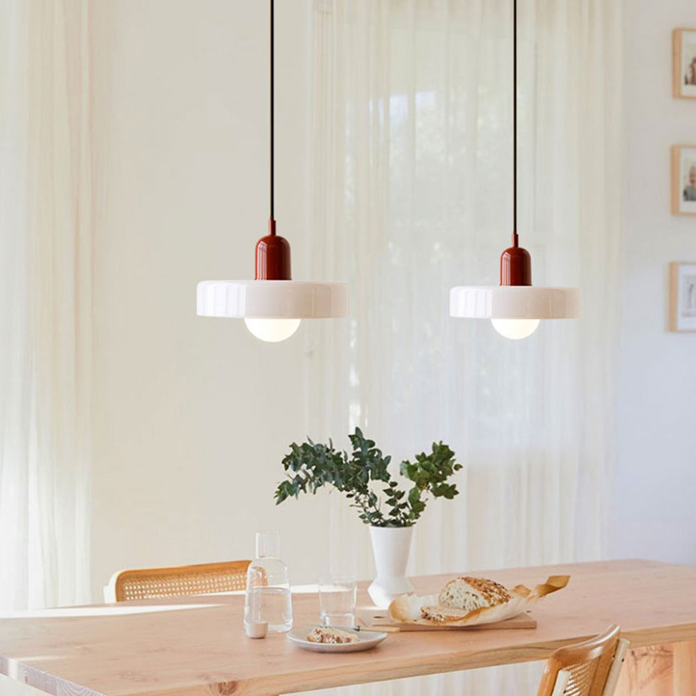 Colourful Pendant Lamp in Bauhaus Style - StiloGlas