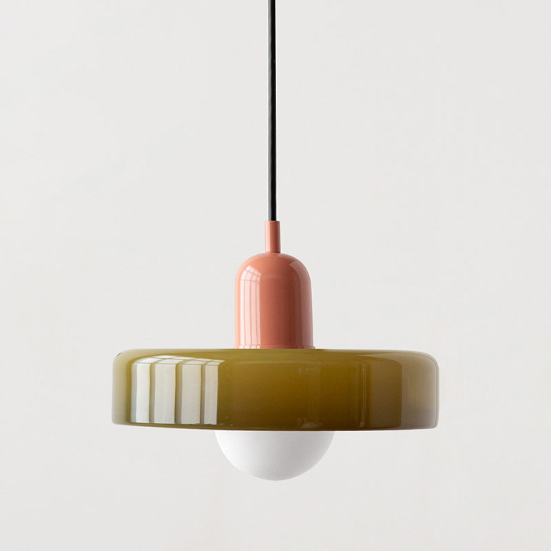 Colourful Pendant Lamp in Bauhaus Style - StiloGlas