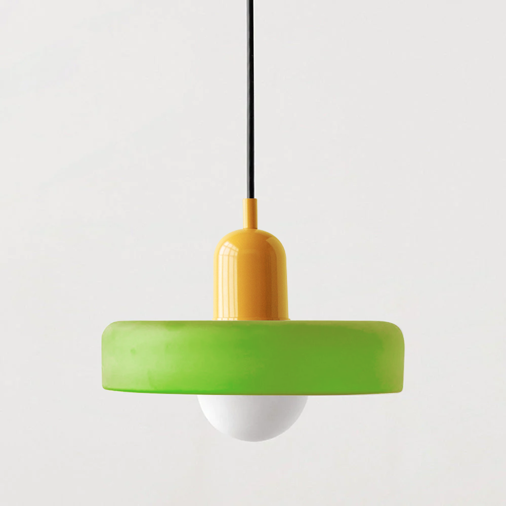 Colourful Pendant Lamp in Bauhaus Style - StiloGlas
