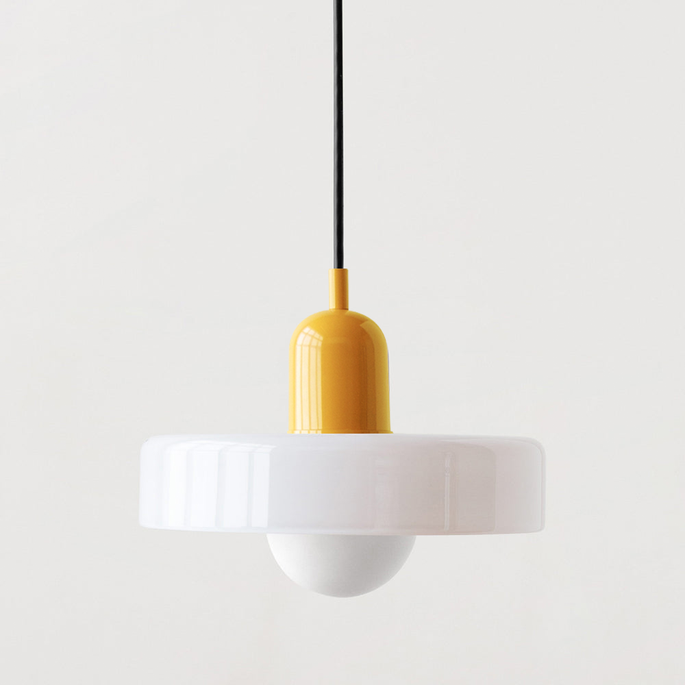 Colourful Pendant Lamp in Bauhaus Style - StiloGlas