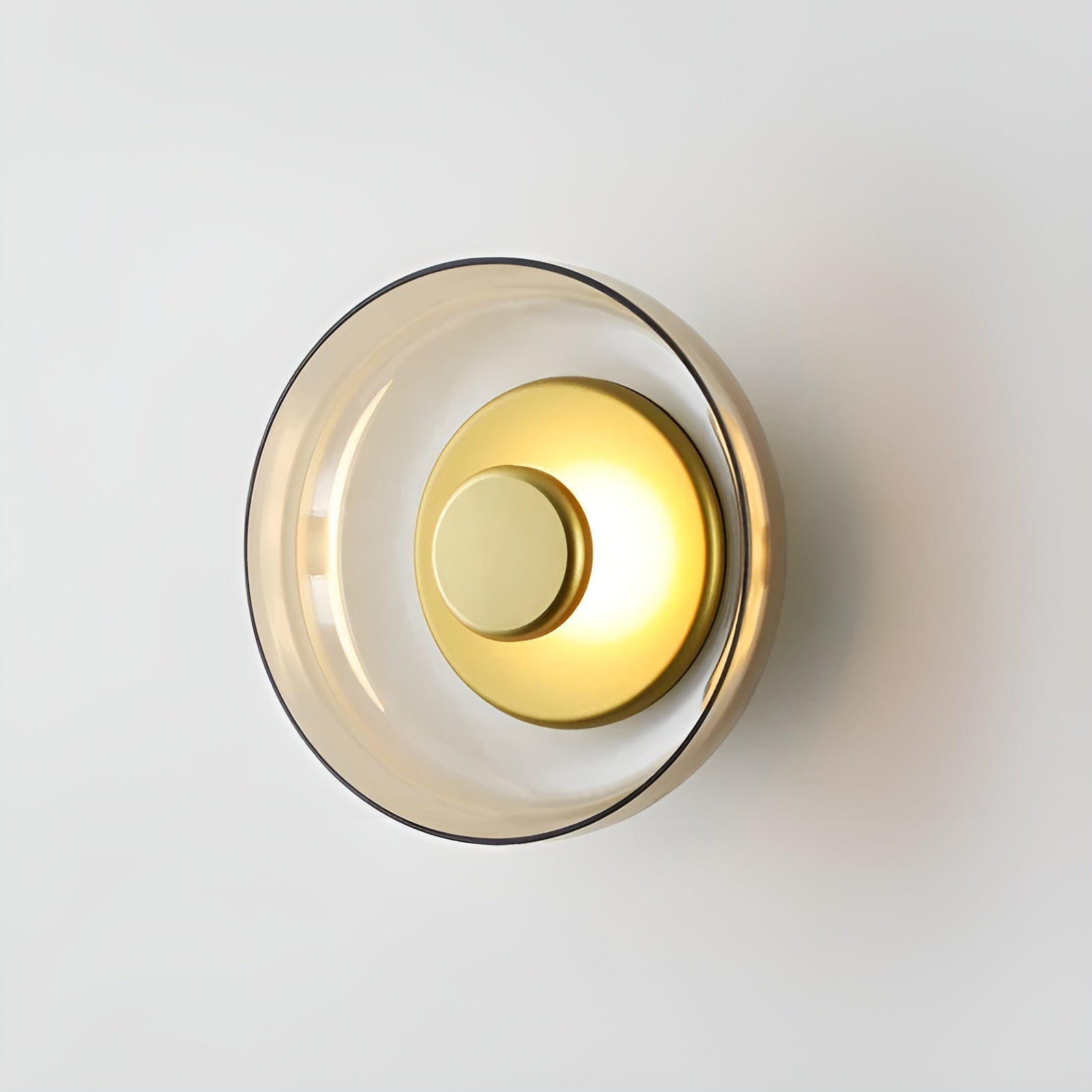 Luxe Nordic Glow - Premium LED Stanglampe med Glas og Guldaccenter