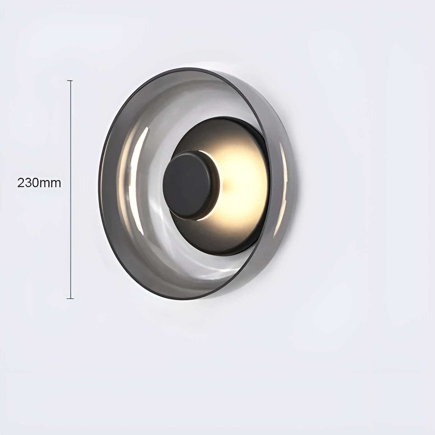 Luxe Nordic Glow - Premium LED Stanglampe med Glas og Guldaccenter