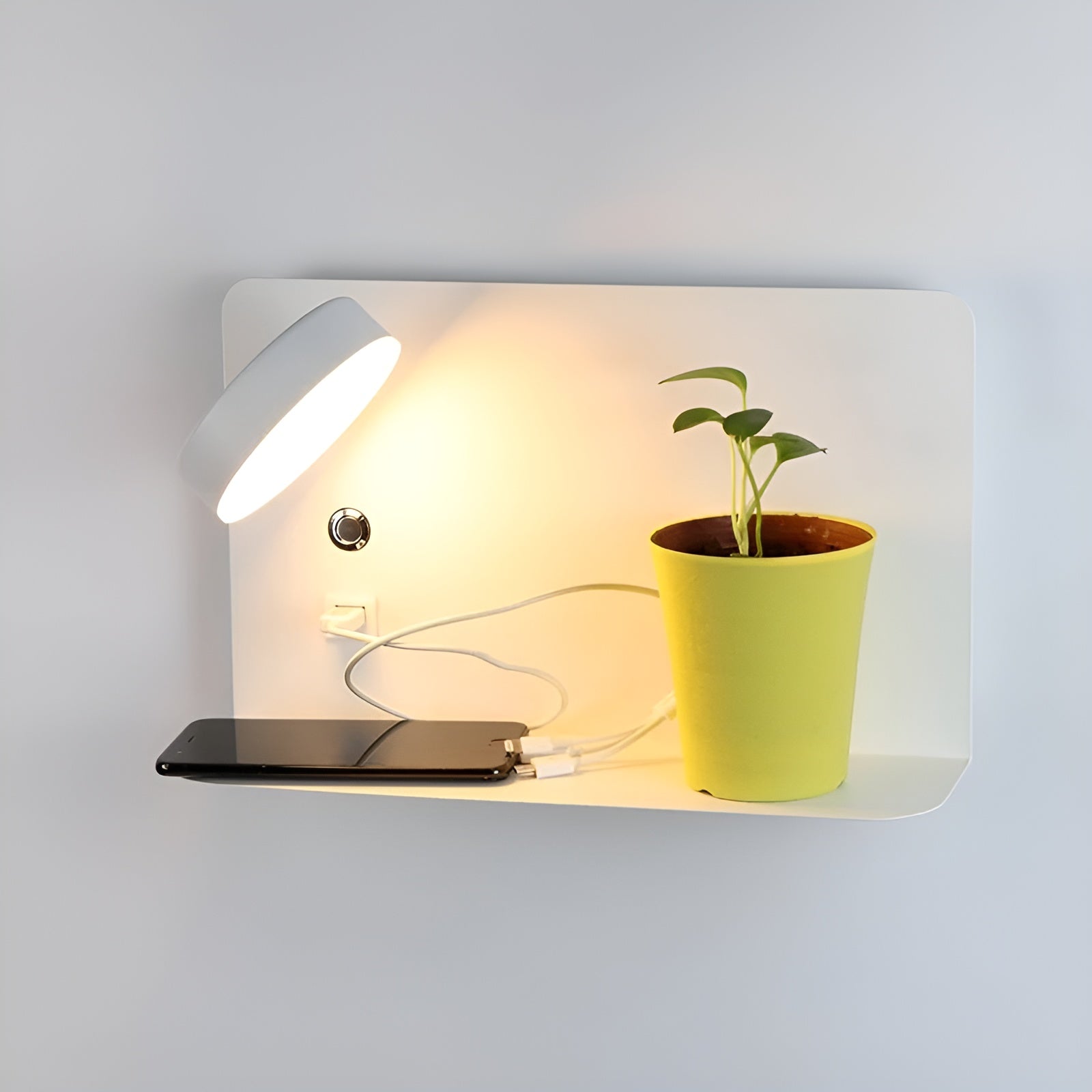 LumiCharge Wandlampe – Genopladelig Elegance med USB-LED-Belysning til Luksuriøs Atmosfære