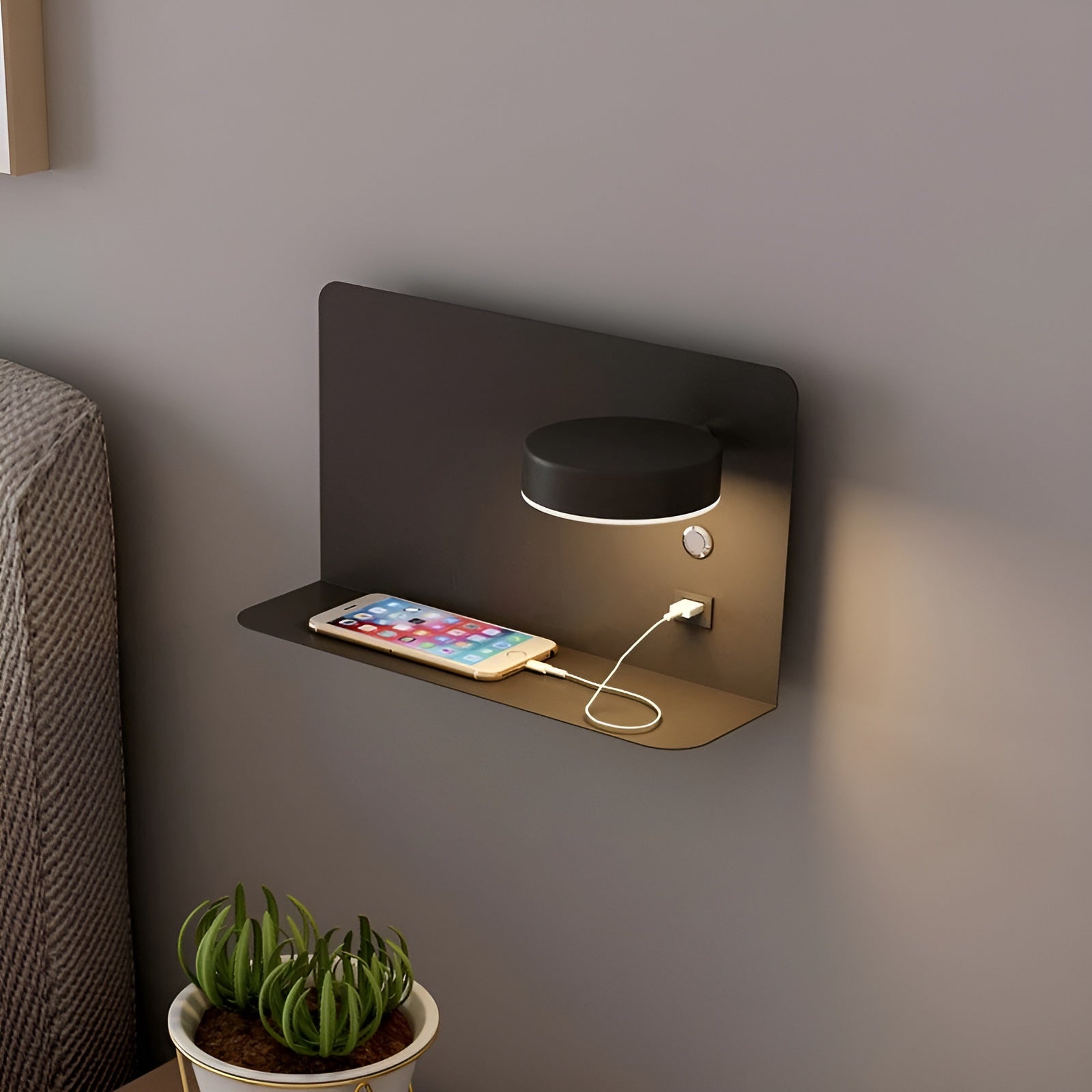 LumiCharge Wandlampe – Genopladelig Elegance med USB-LED-Belysning til Luksuriøs Atmosfære