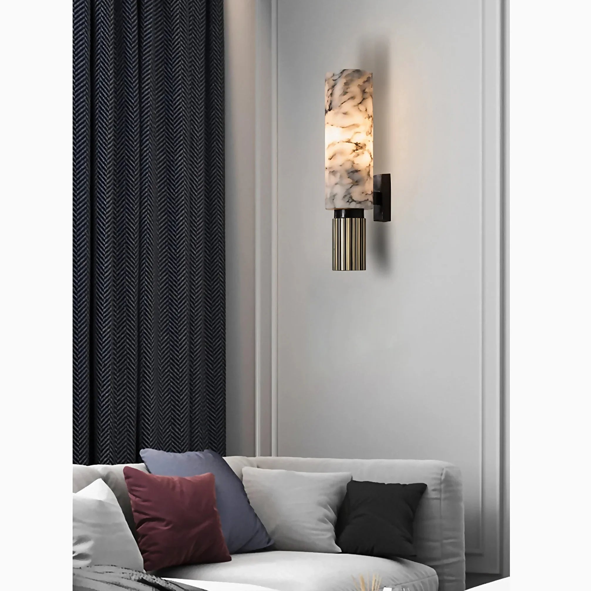 MarbleGlow - Luxury Væglampe til Moderne Interiører