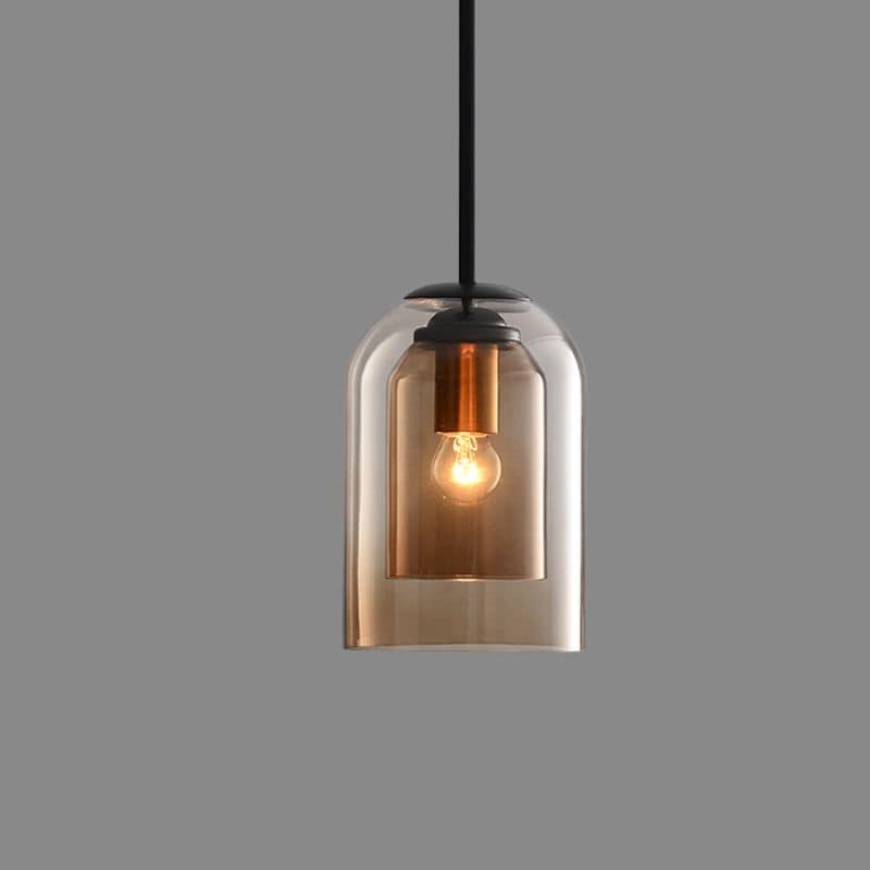Stylish Double Glass Pendant Lamp - AuraGlas