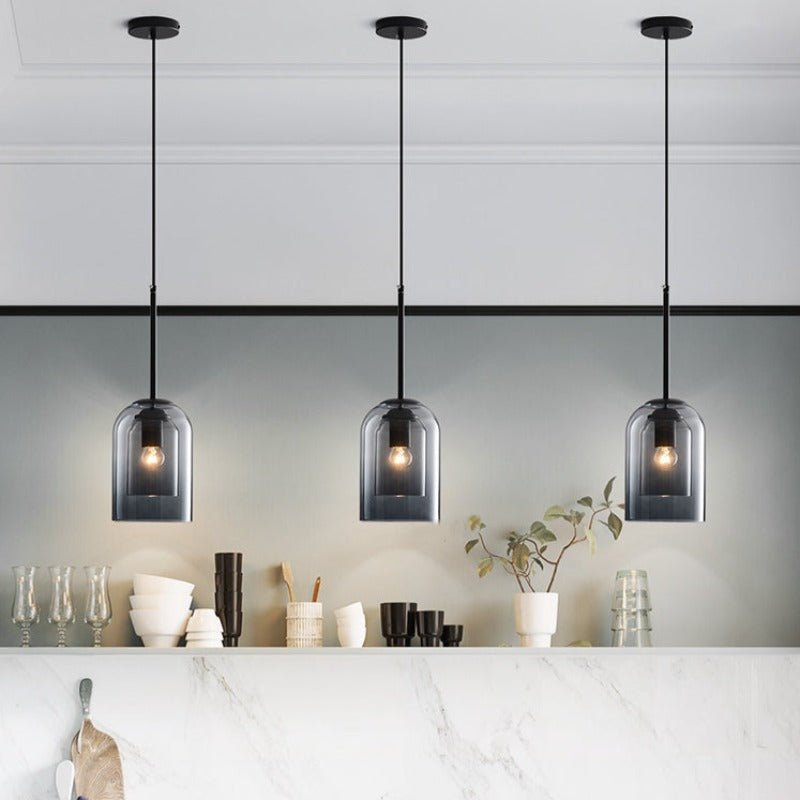 Stylish Double Glass Pendant Lamp - AuraGlas