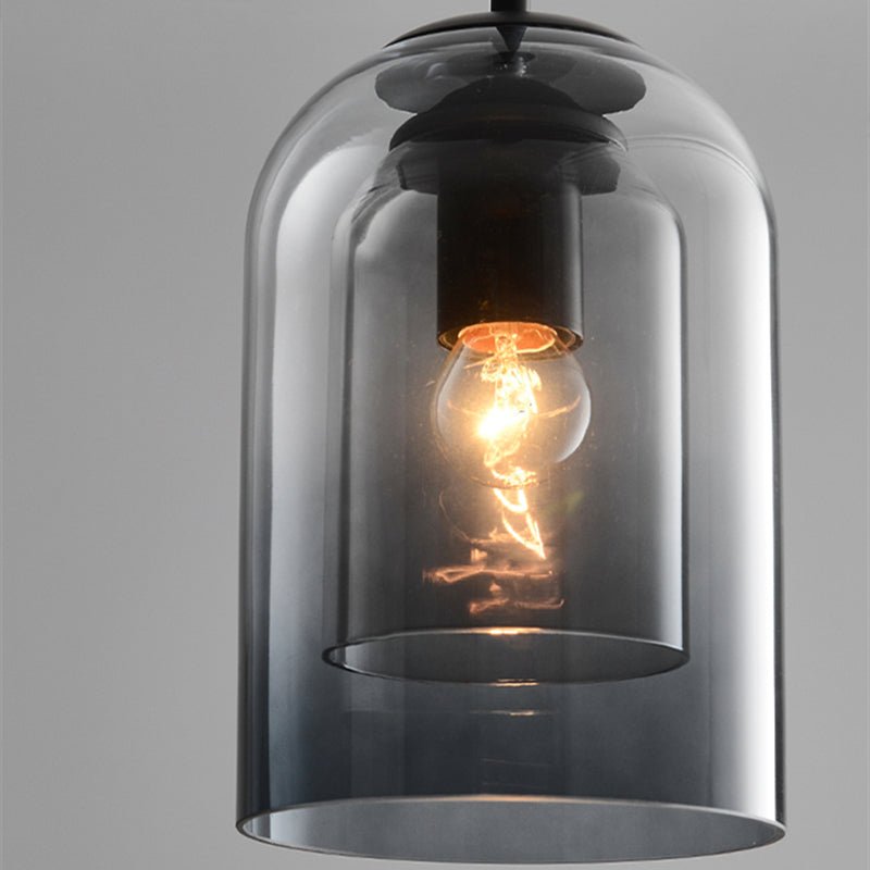 Stylish Double Glass Pendant Lamp - AuraGlas