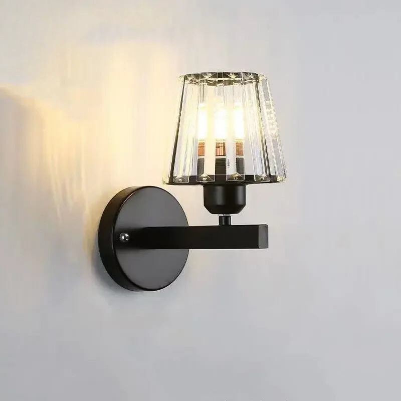 CrystalLuxe - Elegant Krystal LED Væglampe