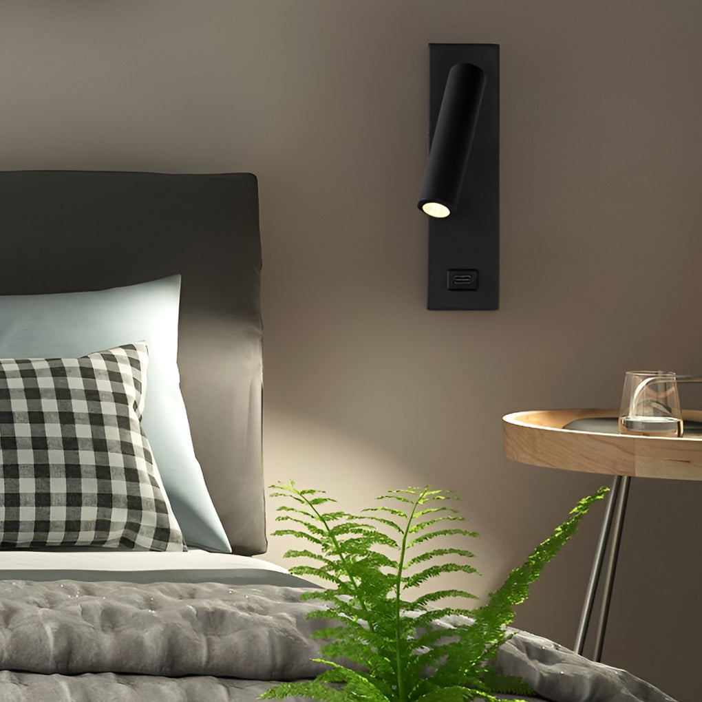 ArtiLicht Luksus Væglampe med Justerbar LED og USB-Opladningsport