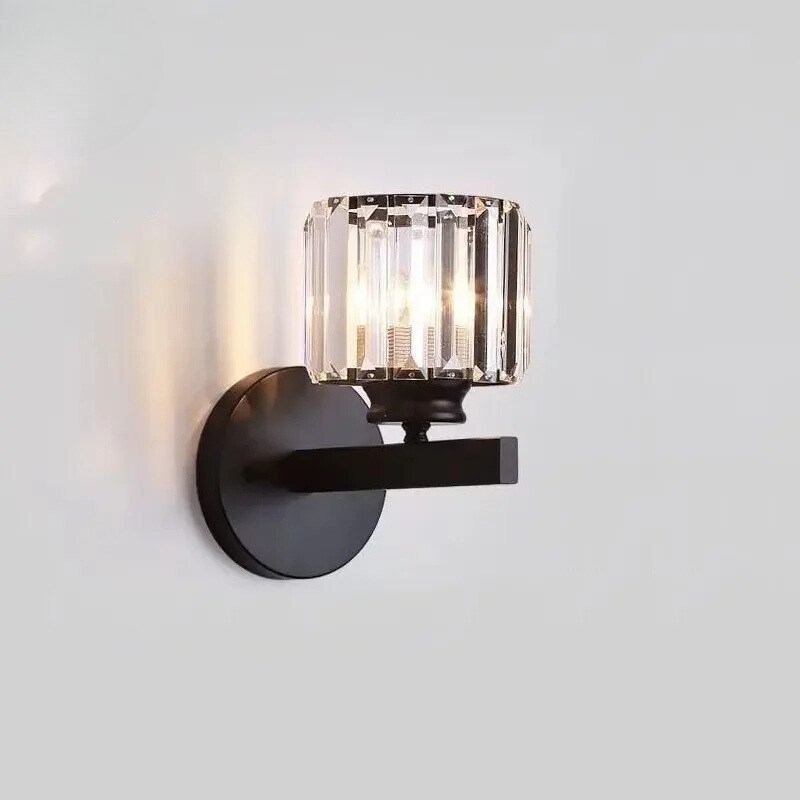 CrystalLuxe - Elegant Krystal LED Væglampe