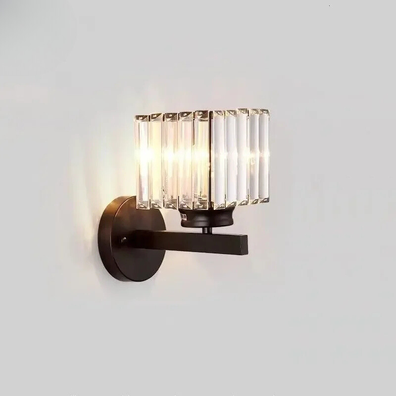 CrystalLuxe - Elegant Krystal LED Væglampe