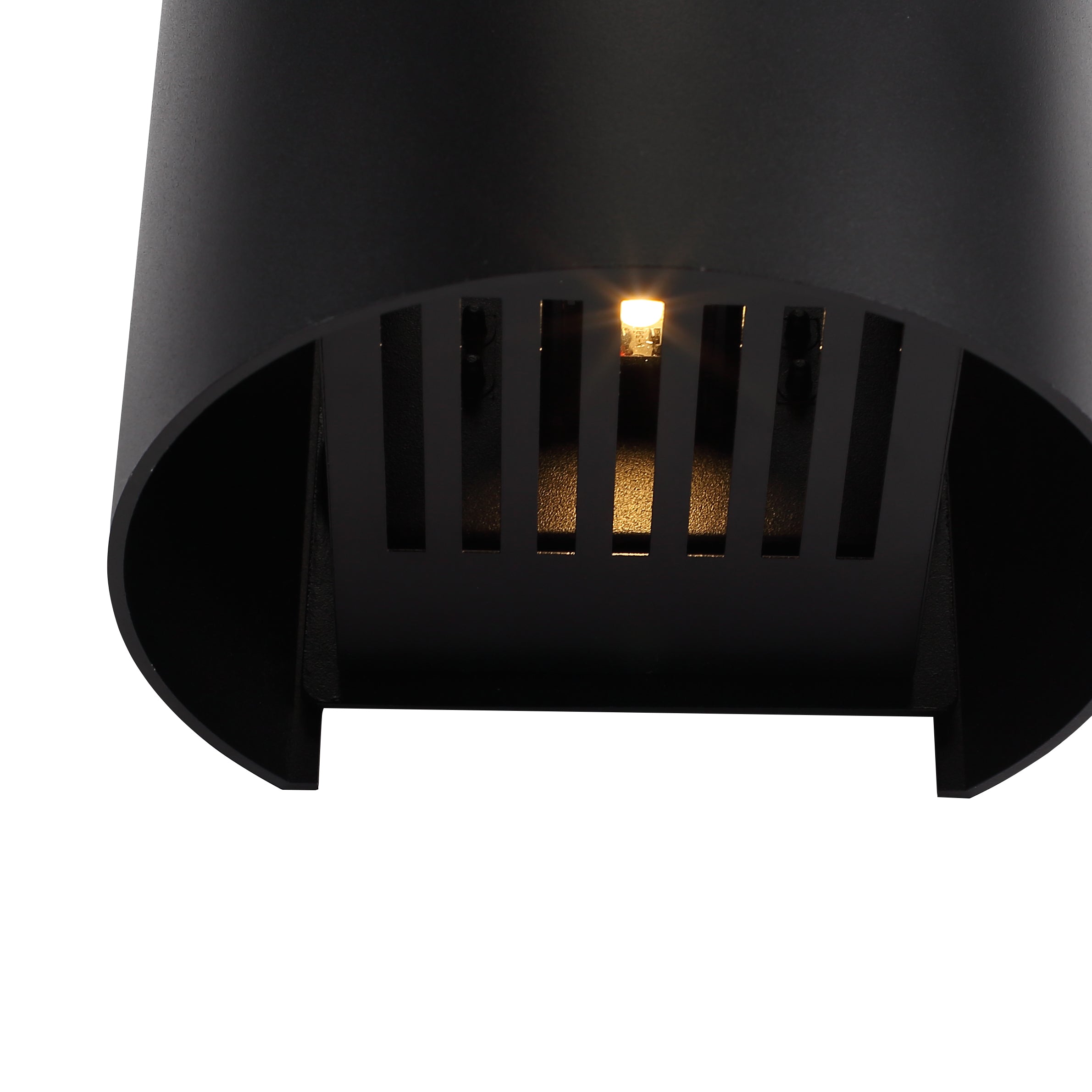 Udendørs Væglampe i Sort med 6W Sunset Rund IP65 – Perfekt til Udendørs Belysning