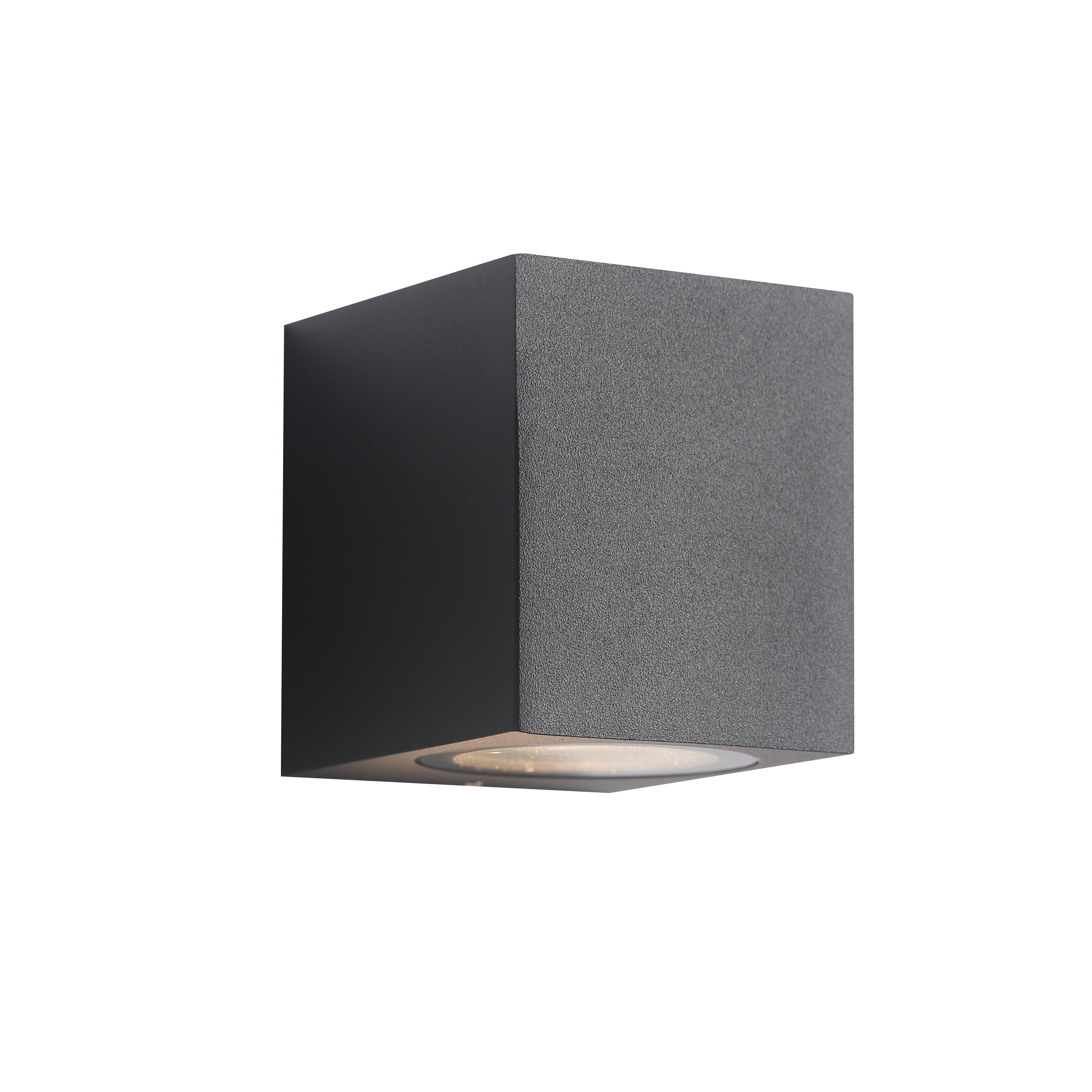 Udendørs LED Væglampe i Sort med Elegant Down Square Design