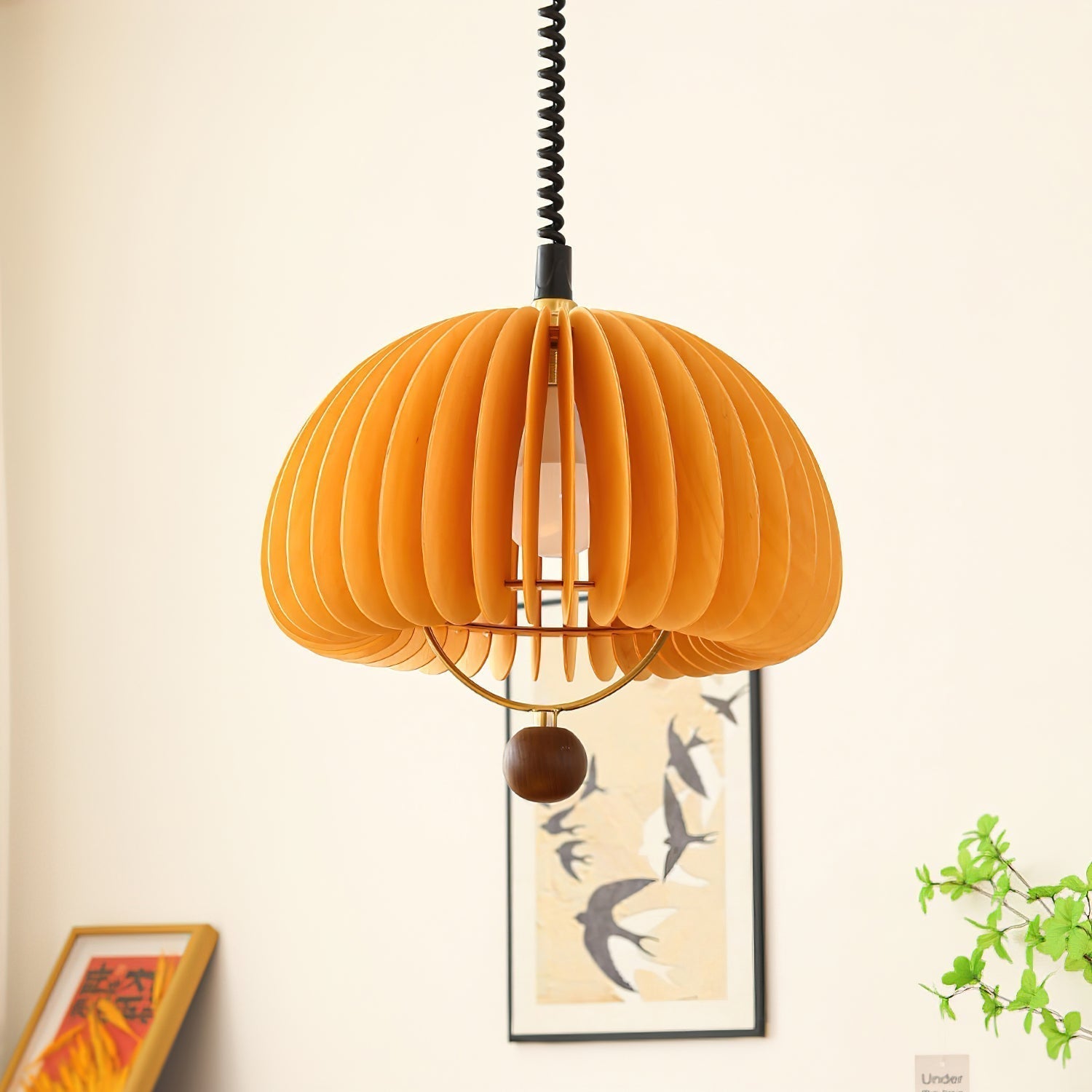 Pumpkin – Justerbar Pendellampe i Unikt Græskar Design til Spisestue og Stue