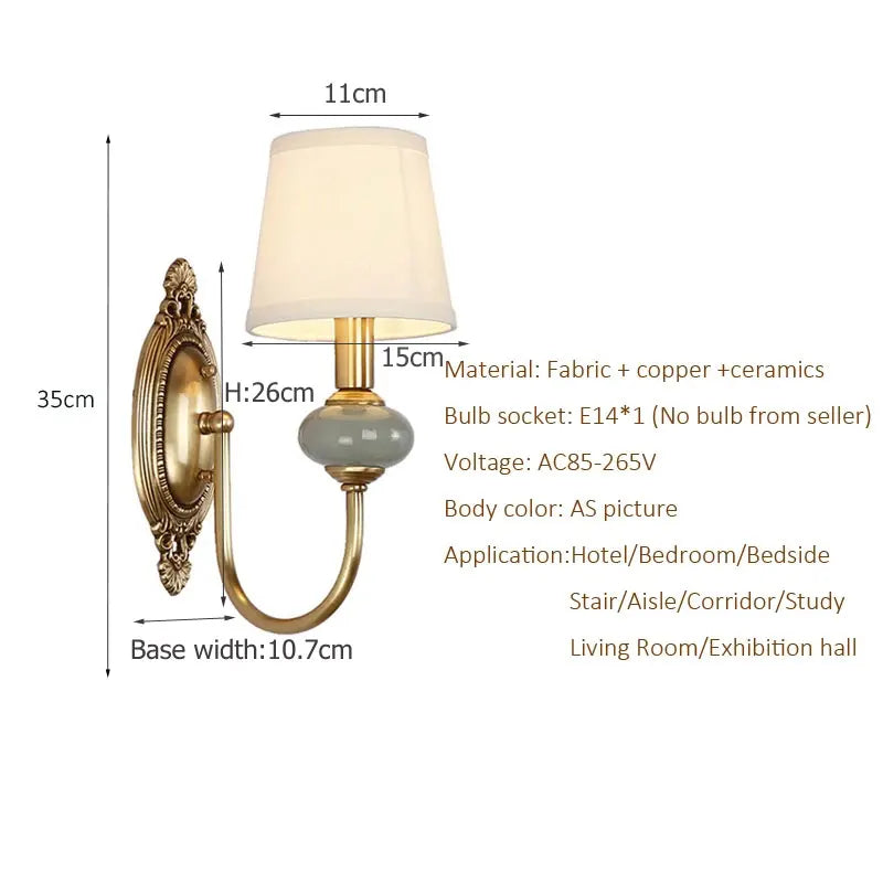 CopperGlow - Elegant Vintage Væglampe til Hjemmet