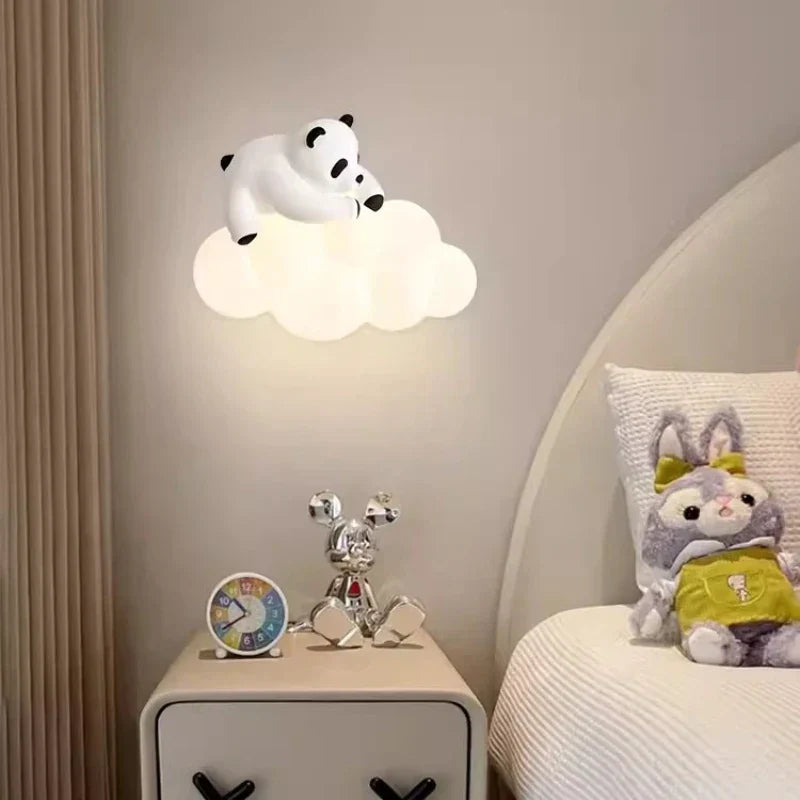 PandaGlow Lamp - Bedårende LED Væglys til Børn