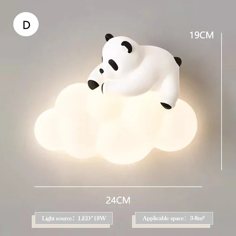PandaGlow Lamp - Bedårende LED Væglys til Børn
