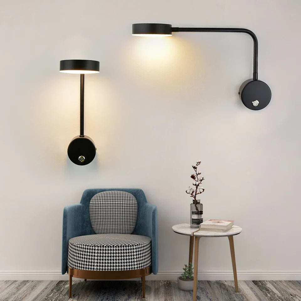 NordicGlow - Justerbar LED-væglampe til moderne interiør