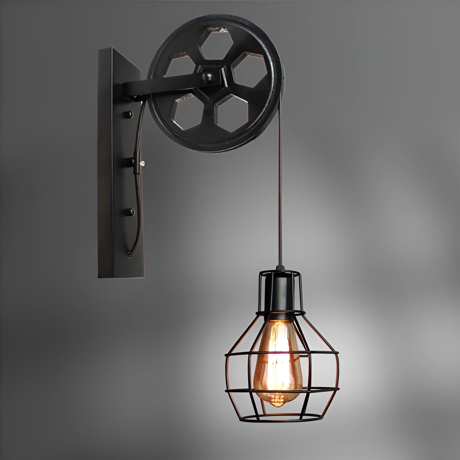 LumenLux væglampe - Elegant industriel vintage LED-belysning