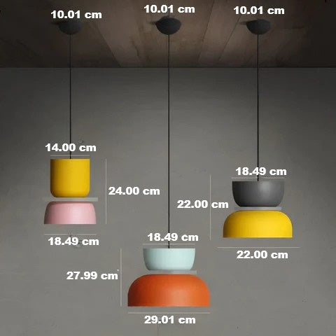 Colourful and Trendy Macaron LED Pendant Light - VividGlow
