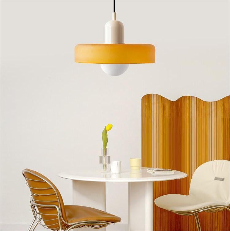 Colourful Pendant Lamp in Bauhaus Style - StiloGlas