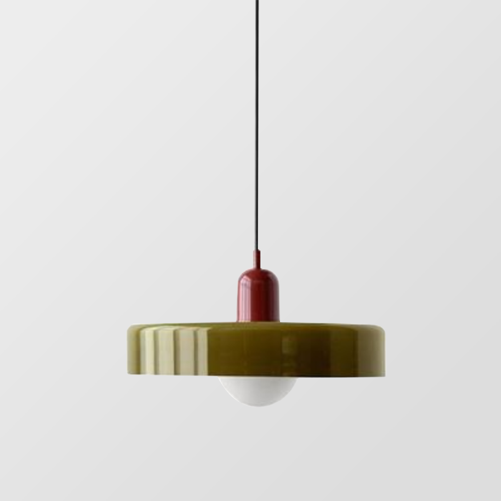 Colourful Pendant Lamp in Bauhaus Style - StiloGlas