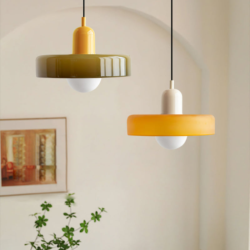 Colourful Pendant Lamp in Bauhaus Style - StiloGlas