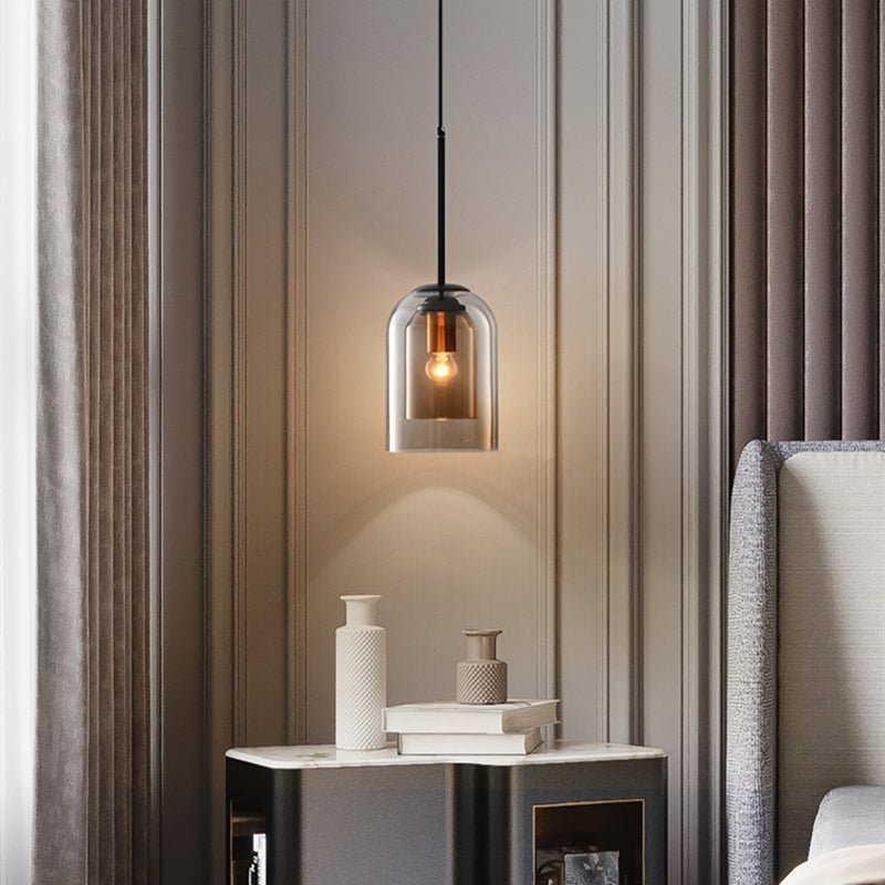 Stylish Double Glass Pendant Lamp - AuraGlas